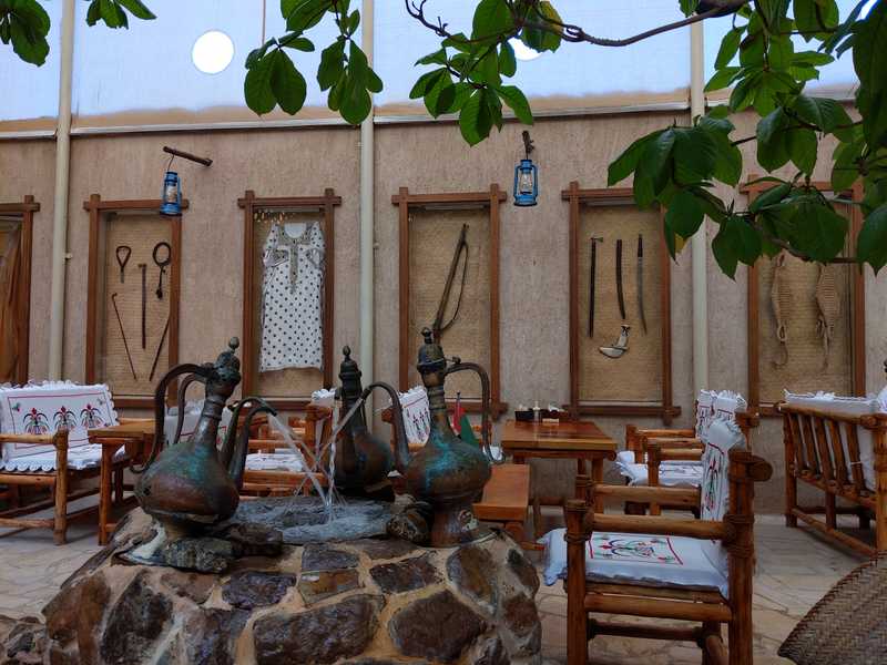 Al Khayma restaurant in the Al Fahidi historical district.