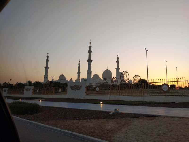 The Grand Mosque at sunset.